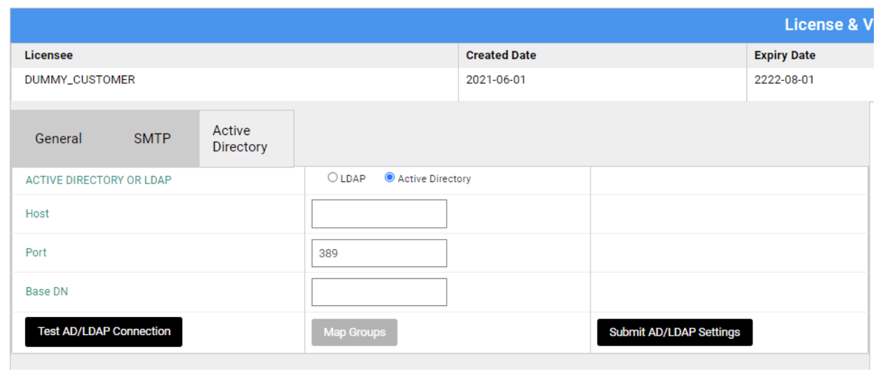 Active Directory Settings